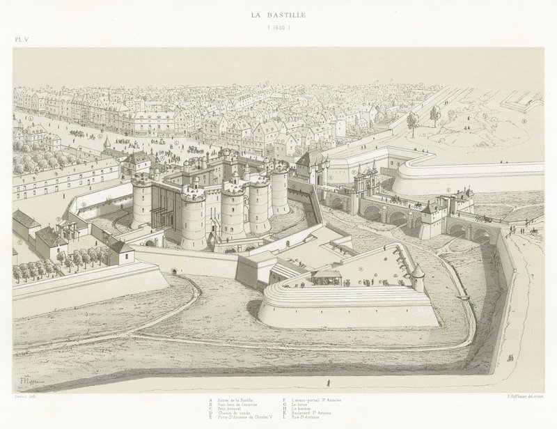 A Bastilha, 1650 de French School