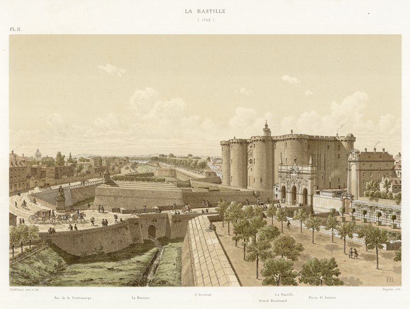 A Bastilha, 1740 de French School
