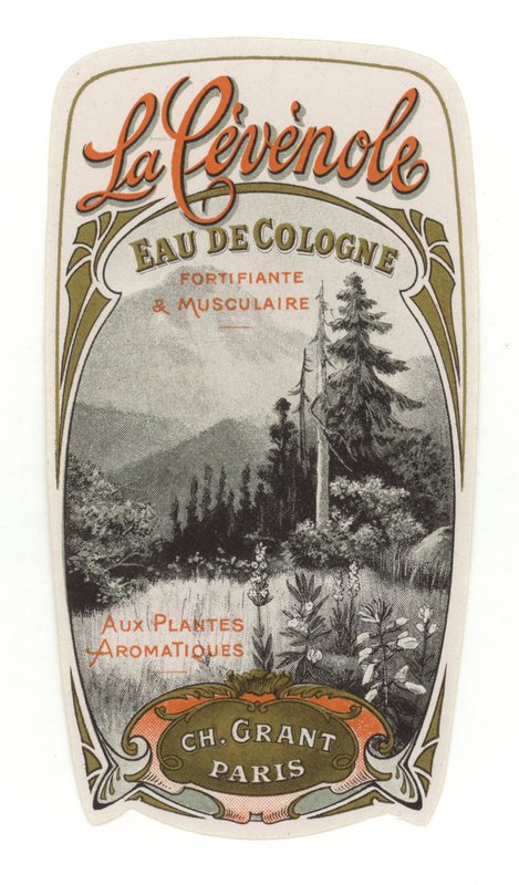 O rótulo de Cevenole, Eau de Cologne de French School
