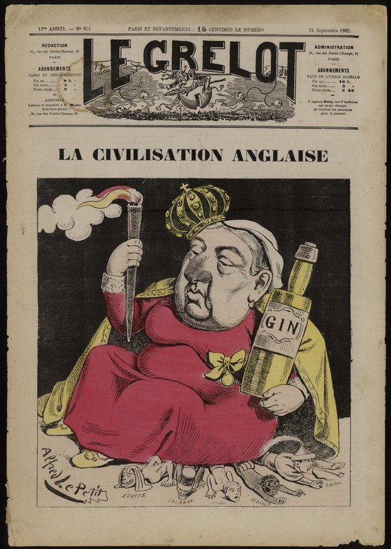 La Civilisation Anglaise - à base de Gin (cor litho) de French School