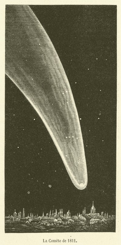 O Cometa de 1811 (gravura) de French School