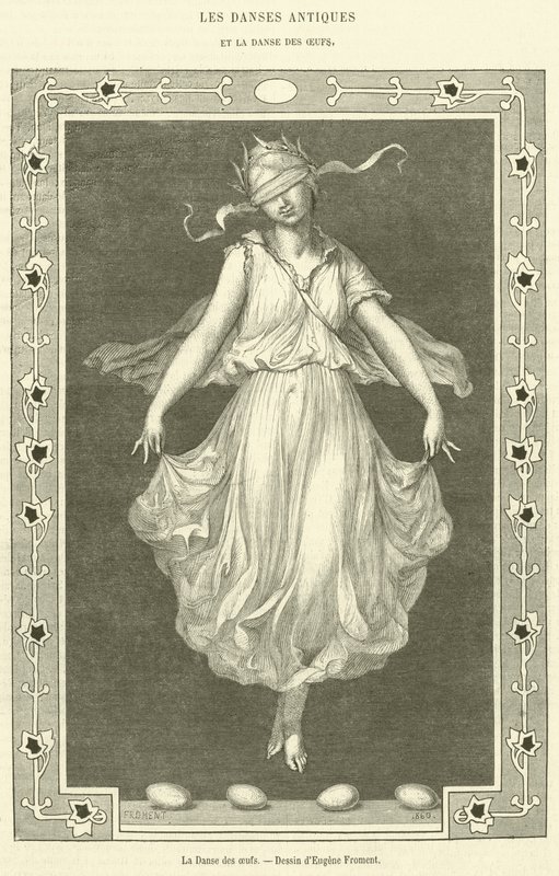A Dança dos Ovos (gravura) de French School