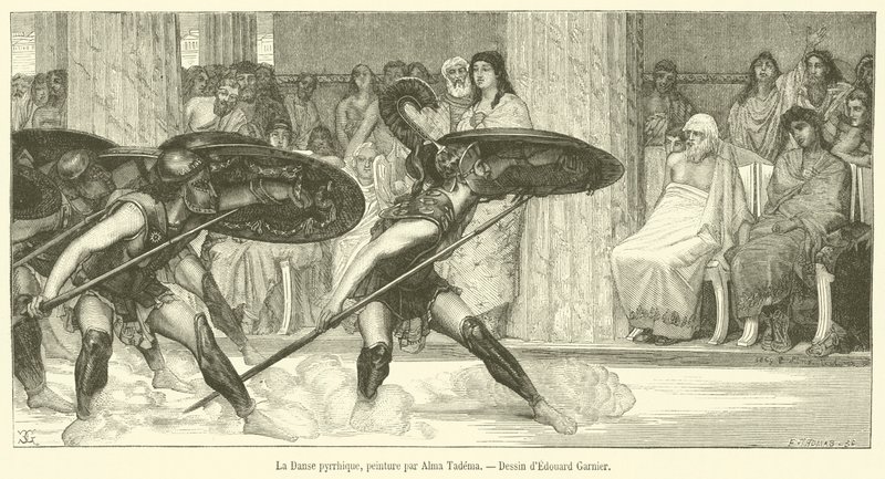 A Dança Pirrónica (gravura) de French School