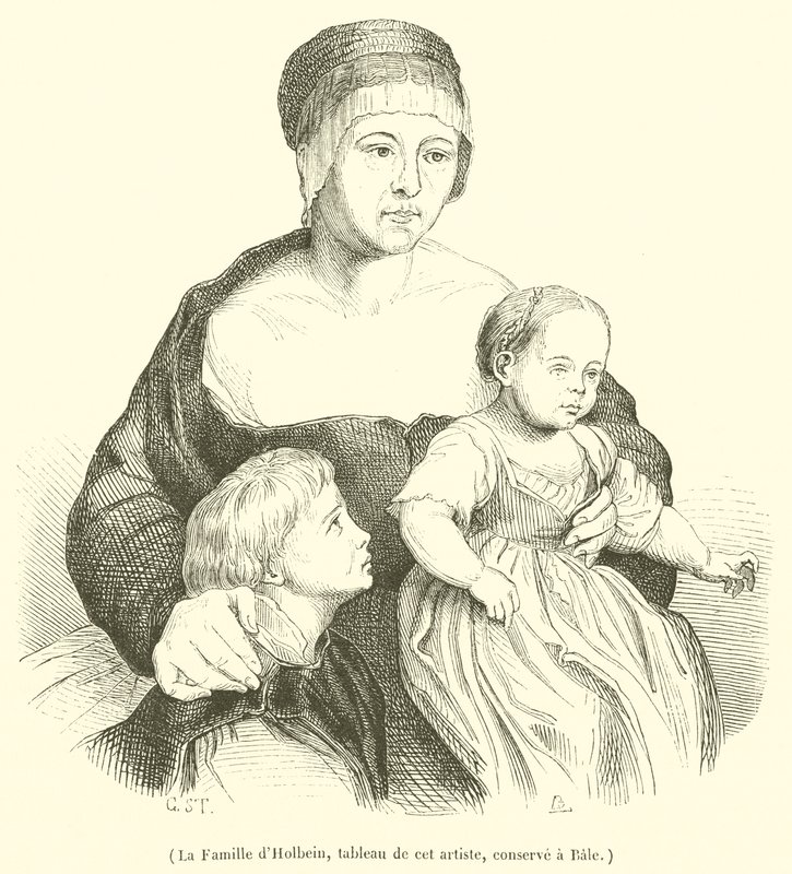 A família de Holbein (gravura) de French School