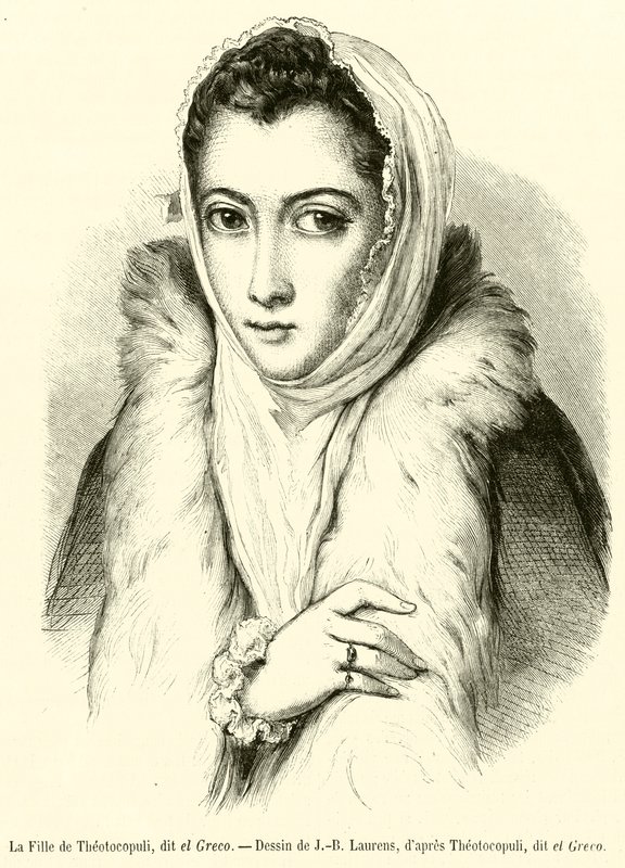 A Filha de Theotocopuli, conhecida como El Greco (gravura) de French School