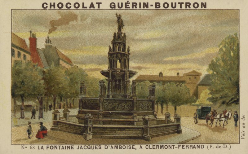 A Fonte Jacques d&39;Amboise, Clermont-Ferrand, Puy-de-Dome de French School