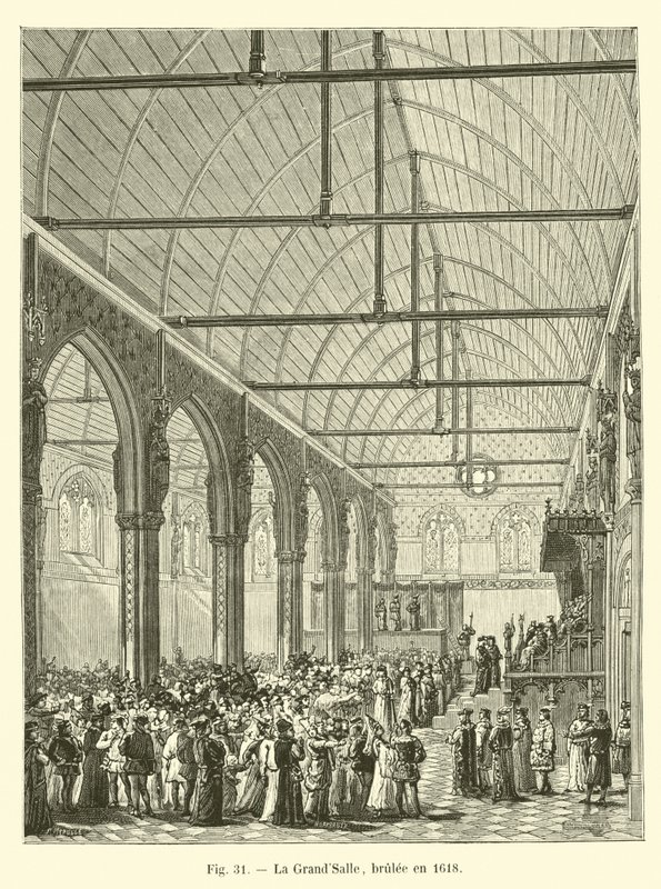 O GrandSalle, queimado em 1618 de French School