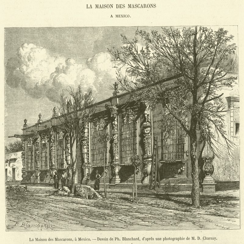 The House of Masks, a Mexico (gravura) de French School