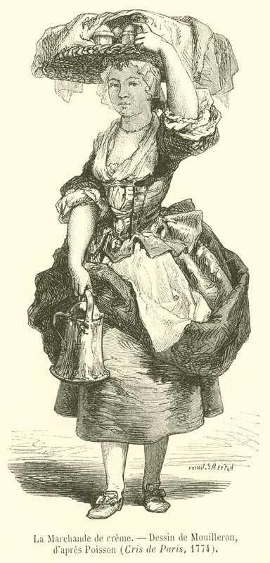 The Cream Merchant (gravura) de French School