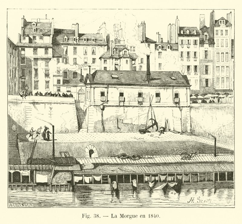 O necrotério em 1840 de French School