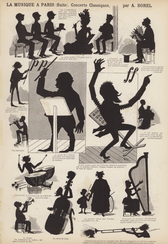 Música em Paris (litho) de French School