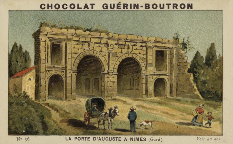 O portão de agosto em Nimes, Gard de French School