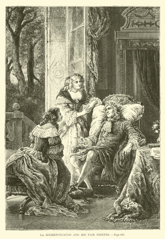 La Rochefoucauld e seus amigos justos de French School