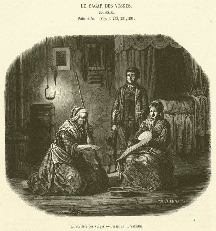 A Bruxa dos Vosges (gravura) de French School
