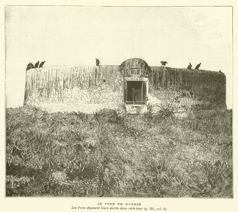 A Torre do Silêncio (gravura) de French School