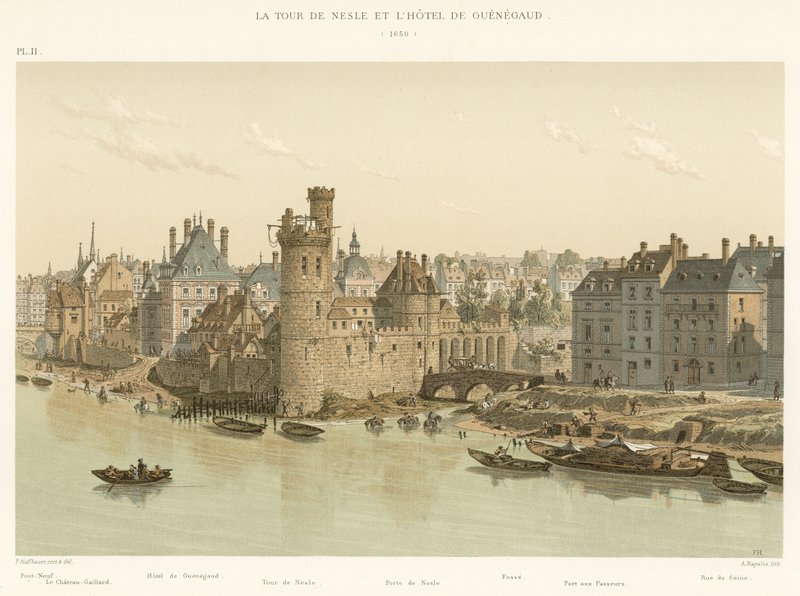 A Torre Nesle e o Hotel de Guenegaud, 1650 de French School