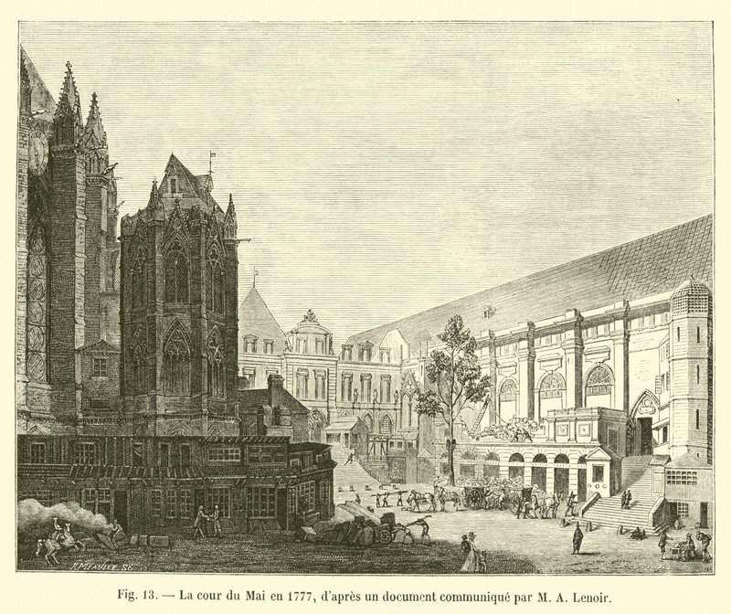 O tribunal de maio de 1777, depois de um documento comunicado por MA Lenoir de French School