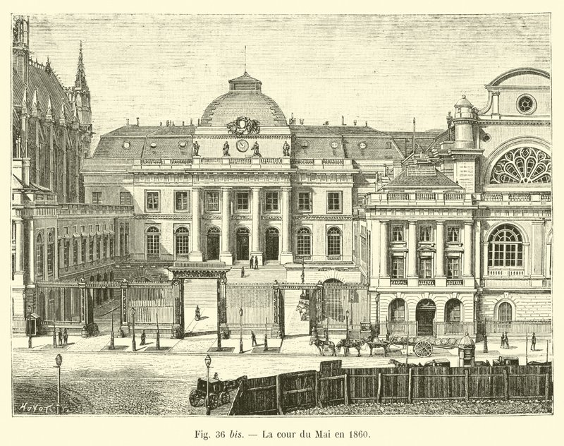 A corte de maio em 1860 de French School