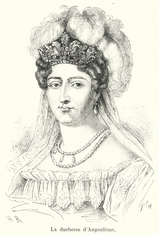 A duquesa de Angoulême de French School