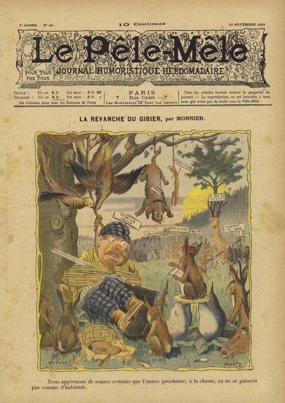 A vingança do jogo. Ilustração para Le Pele-Mele de French School