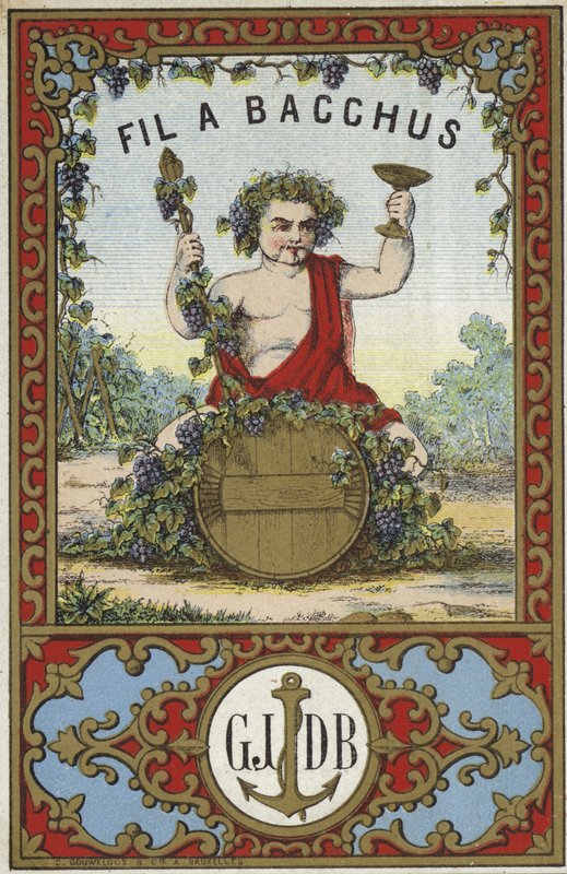 Etiqueta para Fil a Bacchus de French School