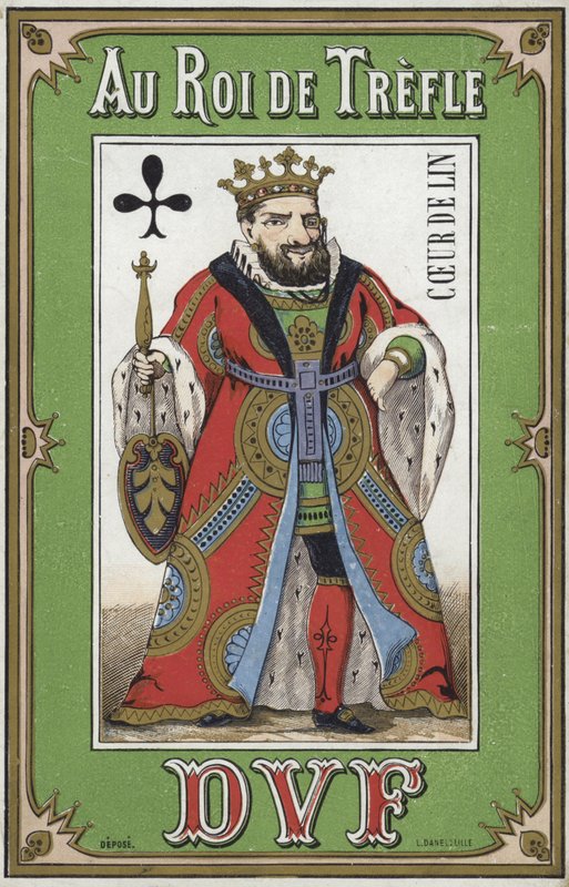 Rótulo para linho King of Clubs de French School