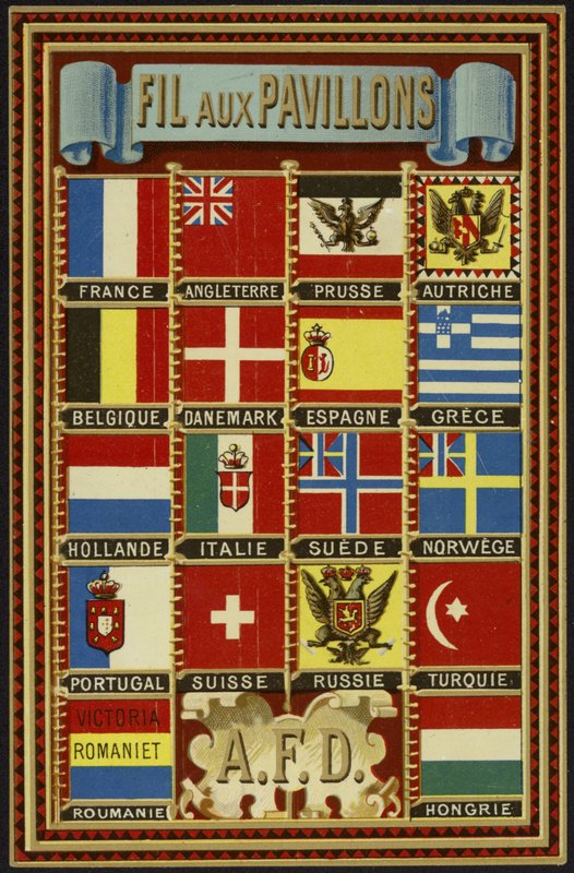 Etiqueta para segmento de bandeira de French School