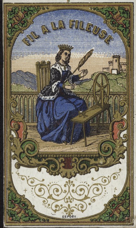 Etiqueta para o fio do girador de French School