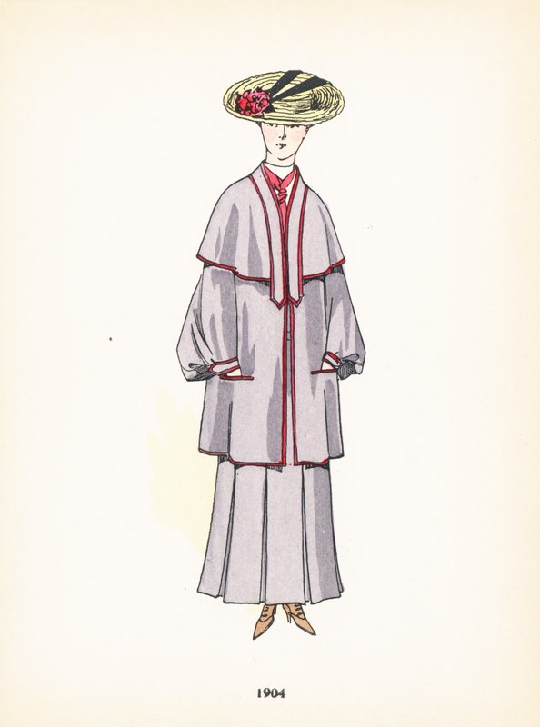 Moda feminina, 1904 de French School
