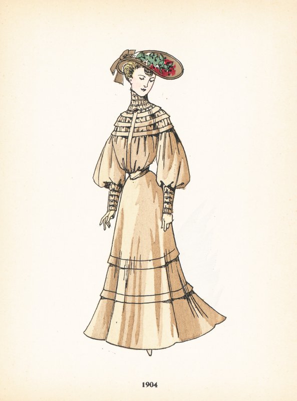 Moda feminina, 1904 de French School