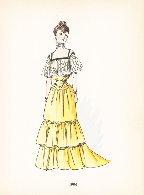 Moda feminina, 1904 de French School