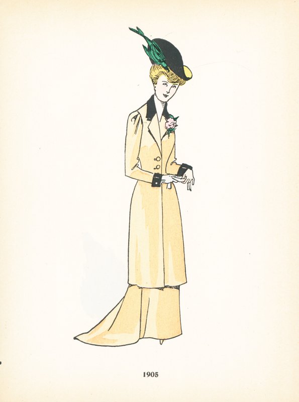 Moda feminina, 1905 de French School