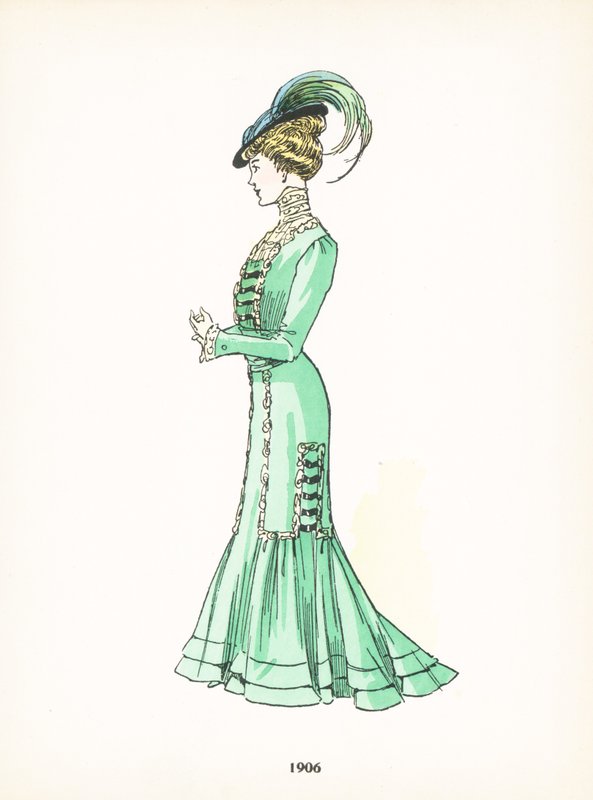 Moda feminina, 1906 de French School