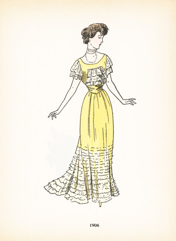 Moda feminina, 1906 de French School
