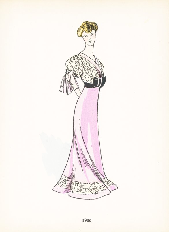 Moda feminina, 1906 de French School