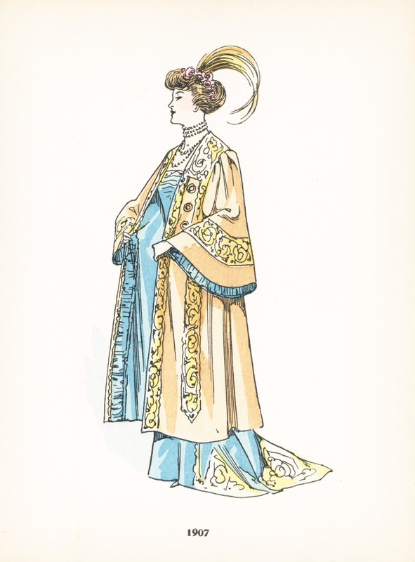 Moda feminina, 1907 de French School