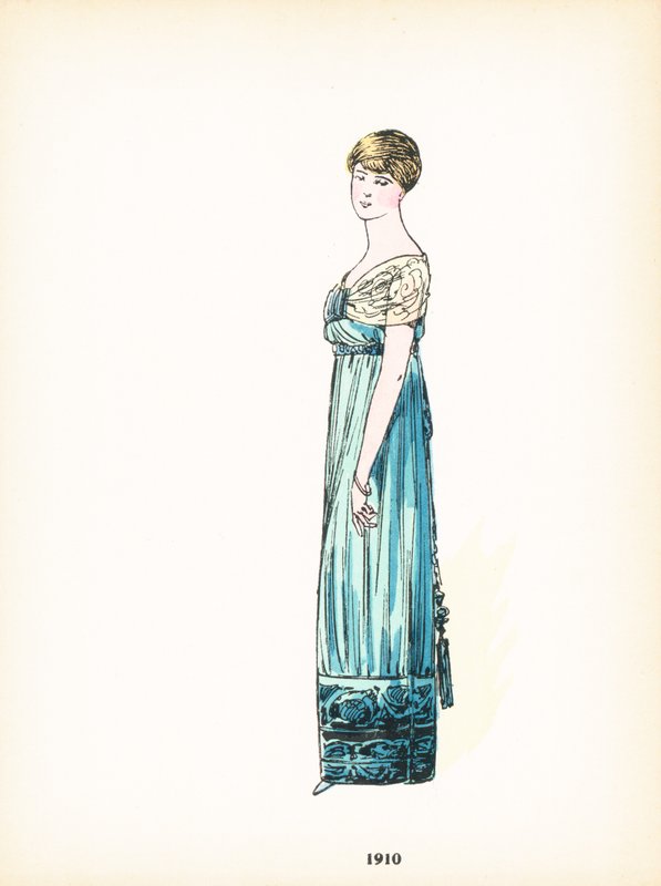 Moda feminina, 1910 de French School