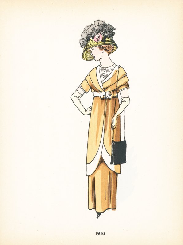 Moda feminina, 1910 de French School