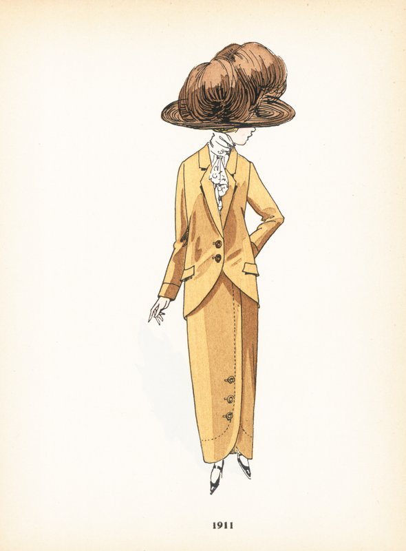 Moda feminina, 1911 de French School