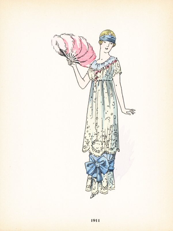 Moda feminina, 1911 de French School