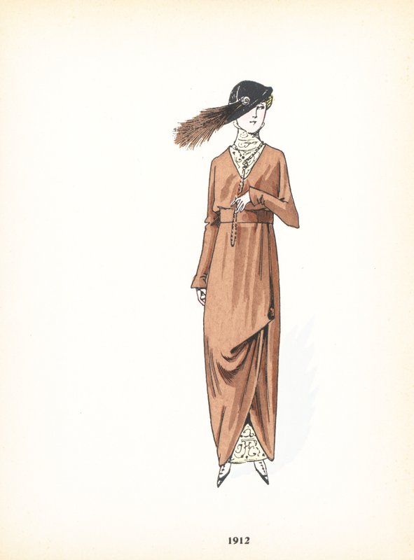 Moda feminina, 1912 de French School