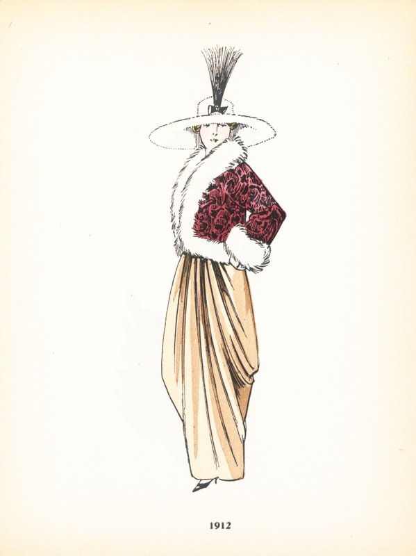 Moda feminina, 1912 de French School
