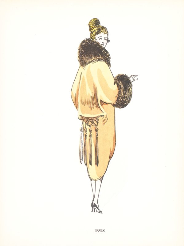 Moda feminina, 1918 de French School