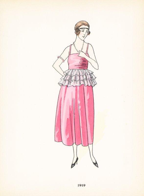 Moda feminina, 1919 de French School