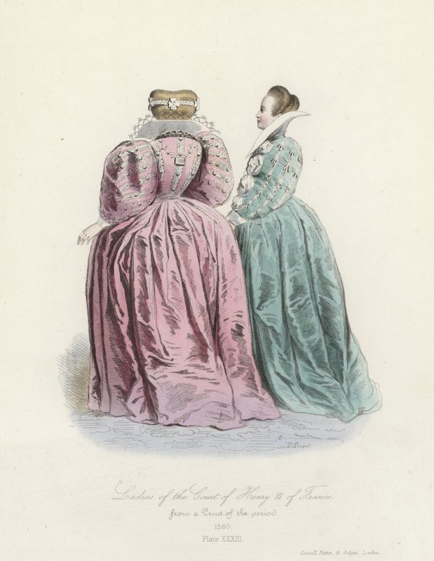 Senhoras da corte de Henrique III da França de French School