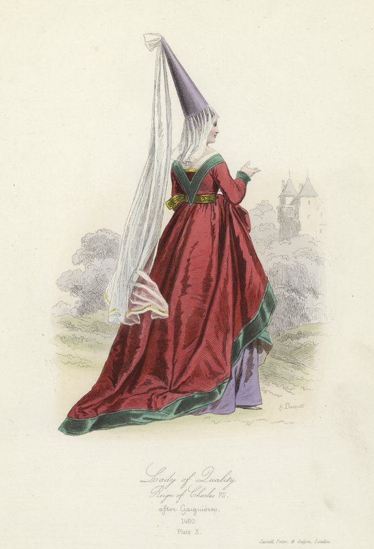 Senhora de qualidade, reinado de Carlos VII da França de French School