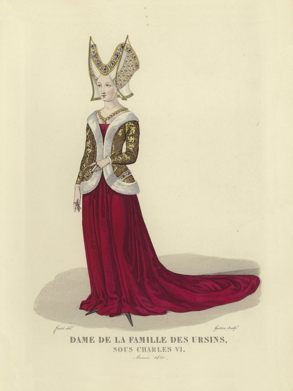 Senhora da família Orsini, reinado de Carlos VI da França, 1420 de French School
