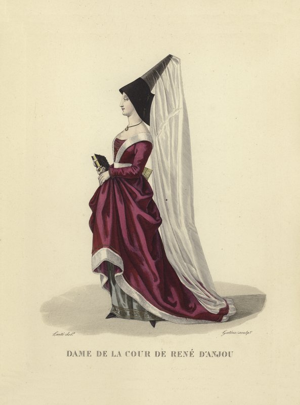 Senhora da corte de René de Anjou de French School