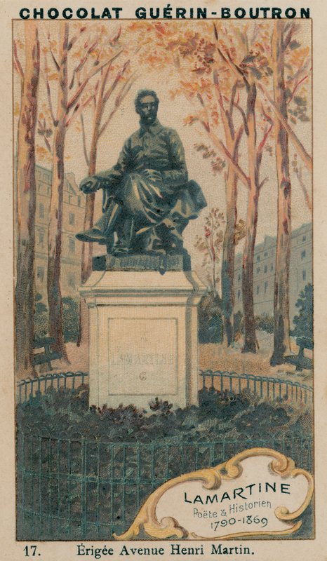 Lamartine, poeta e historiador, 1790-1869, Erigee Avenue Henri Martin de French School