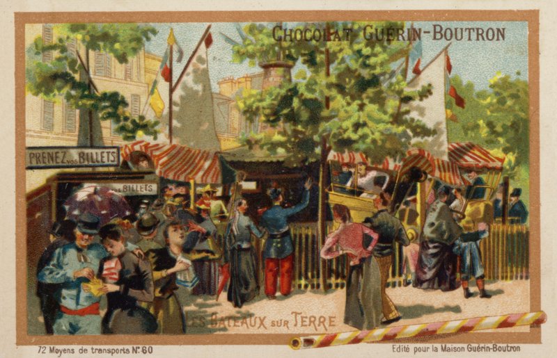 Iates terrestres (chromolitho) de French School